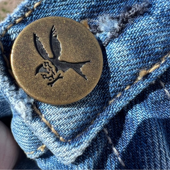 One Teaspoon Junkyard Denim Mini Skirt, Texan Blue, Size 27 - Picture 9 of 11